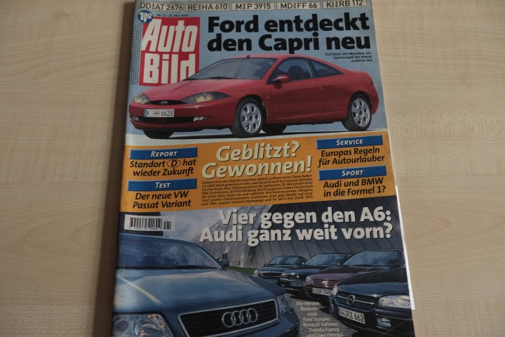 Deckblatt Auto Bild (21/1997)